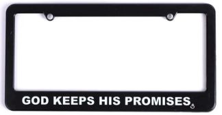 788200878109 God Keeps His Promises Auto Tag Frame Frame