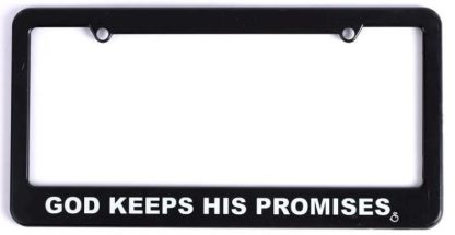 788200878109 God Keeps His Promises Auto Tag Frame Frame