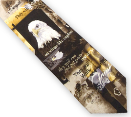 796736089371 Eagle Silk Necktie (Tie)