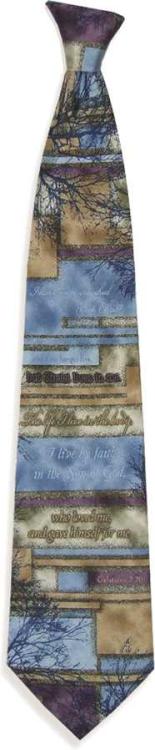 796736089548 Crucified With Christ Silk Necktie (Tie)