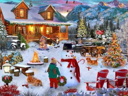 819273024091 Christmas Cabin 550 Piece (Puzzle)