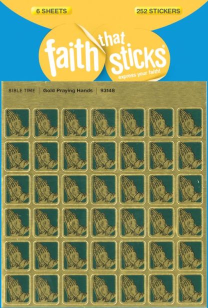 9781414393148 Gold Praying Hands Stickers