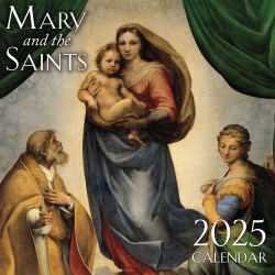 9781505132861 2025 Mary And The Saints Wall Calendar