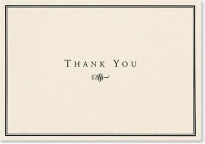 9781593591069 Black And Cream Thank You Note Cards