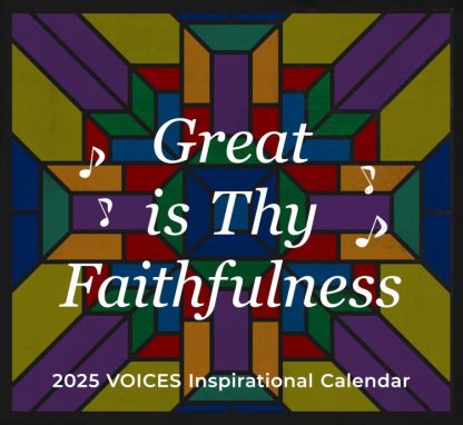 9781640703131 Great Is Thy Faithfulness Voices 2025 Inspirational Wall Calendar