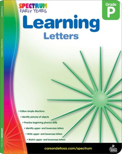 9781936024971 Learning Letters Grade PK