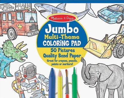 0000772042260 Jumbo Mulit Theme Coloring Pad Blue