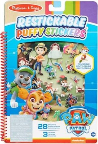 0000772332583 PAW Patrol Jungle Restickable Puffy Stickers