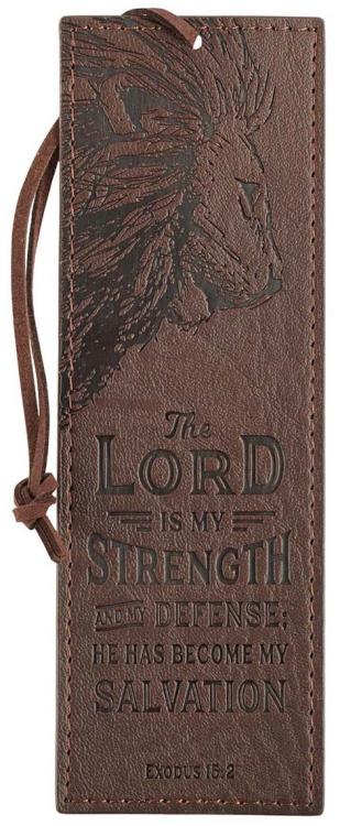 1220000136854 LORD Is My Strength Faux Leather Exodus 15:2