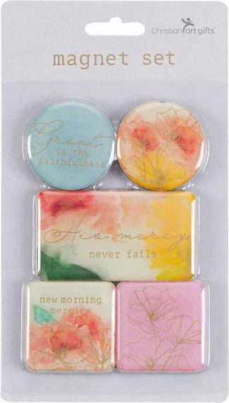 1220000321915 Watercolor Pastel Medow Magnet Set