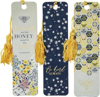 6006937165151 Kind Words Are Like Honey Bookmark Set Proverbs 16:24