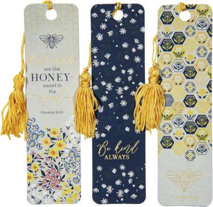 6006937165151 Kind Words Are Like Honey Bookmark Set Proverbs 16:24