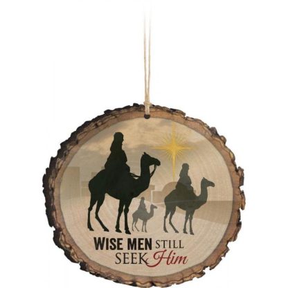 656200198902 Wisemen Sliced Log (Ornament)