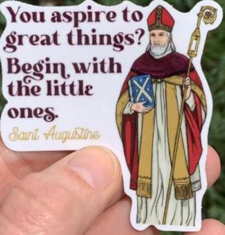 706249092140 You Aspire Saint Augustine Vinyl Waterproof Sticker