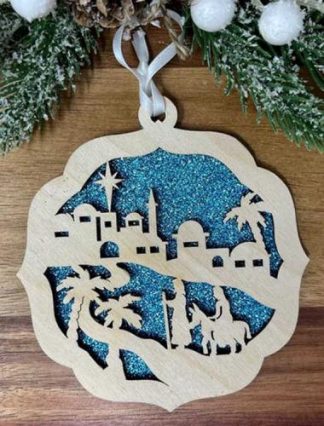 741365666264 Nativity On The Hill (Ornament)