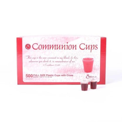 788200564682 Clear Cross Communion Cups 500 Pack