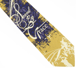 796736089036 Saved By Grace 2 Silk Necktie (Tie)