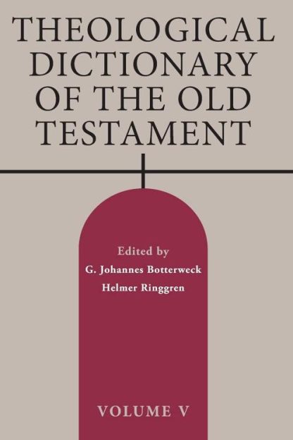 9780802880130 Theological Dictionary Of The Old Testament Volume 5