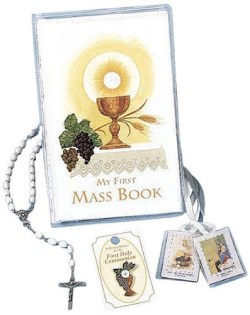 9780899428611 My First Mass Eucharist Edition Vinyl Wallet Set Girls