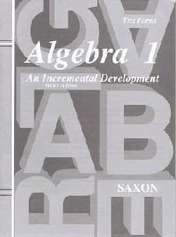 9781565771390 Saxon Algebra 1 Home School Test Forms Only