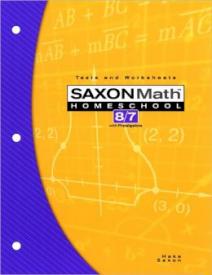 9781591413240 Saxon Math 87 Tests And Worksheets