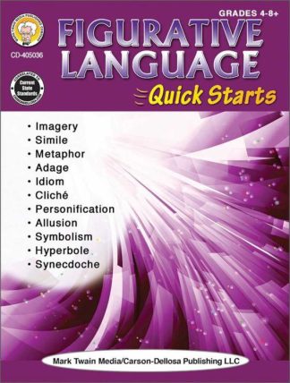 9781622237708 Figurative Language Quick Starts Workbook