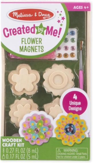 000772095822 Created By Me Flower Magnets Wooden Craft Kit