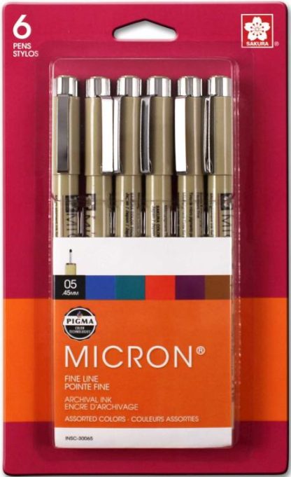 053482300656 PIGMA Micron 05 Bible Pen 6 Piece Set