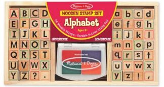 000772035576 Alphabet Wooden Stamp Set