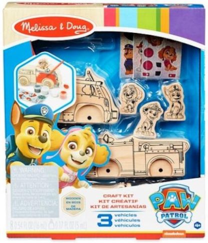 000772332668 PAW Patrol Wooden Craft Kit Vehicles