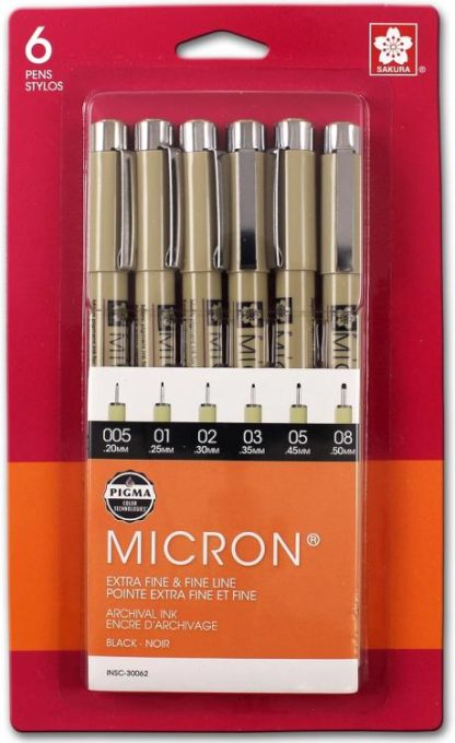 053482300625 PIGMA Micron 005 Bible Pen 6 Piece Set