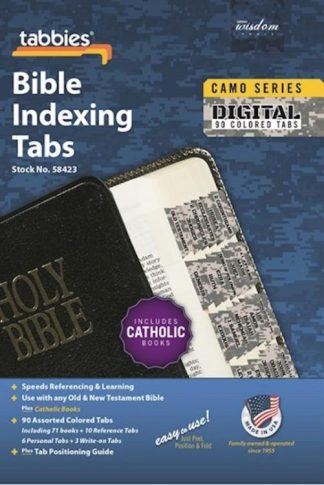 084371584239 Digital Camo Bible Tabs Plus Catholic Books