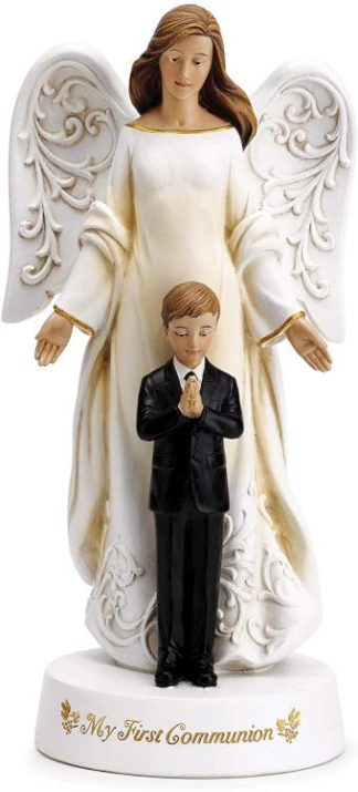 089945592788 Communion Angel With Boy (Figurine)