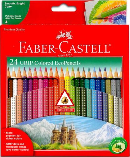 092633702741 Faber Castell Grip Colored EcoPencils 24 Pack