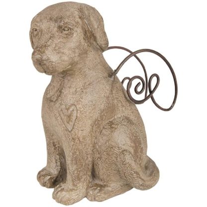 096069100362 Faithful Friend Dog Devoted Angel (Figurine)