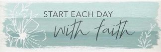 096069245827 Message Bar Start Each Day With Faith Pack Of 4 (Plaque)