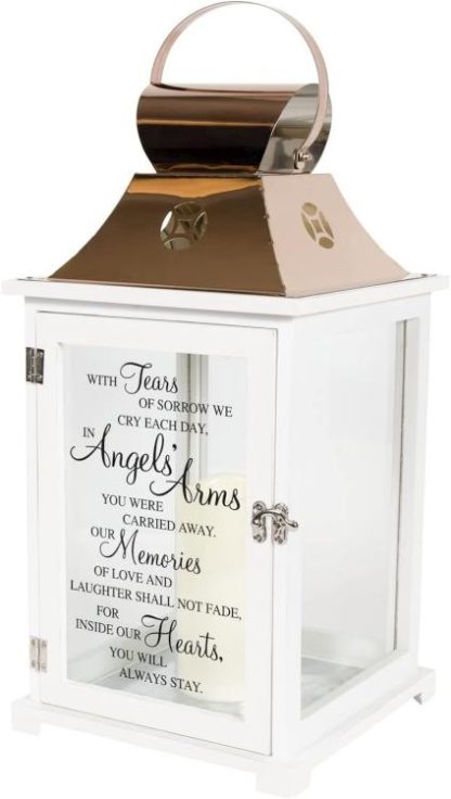 096069574392 Angels Arms Light The Way Memorial Lantern