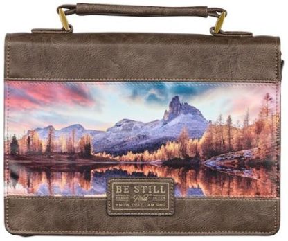 1220000139039 Be Still And Know Classic Luxleather Mountain Scene