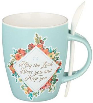 1220000139718 May The Lord Bless You And Keep You Mug With Spoon