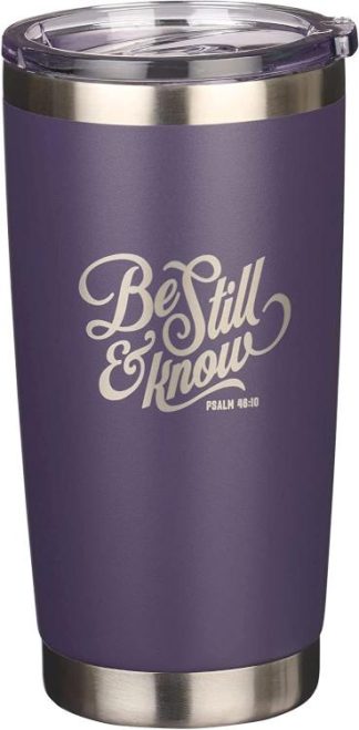 1220000322035 Be Still And Know Stainless Steel Travel Mug