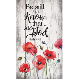 656200184615 Be Still And Know Pallet Art (Plaque)