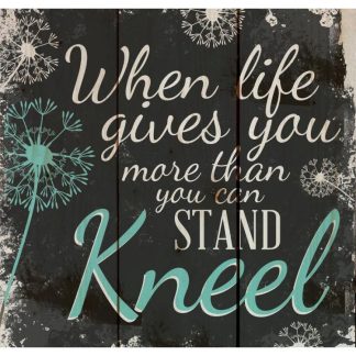 656200231364 Kneel Pallet Art (Plaque)