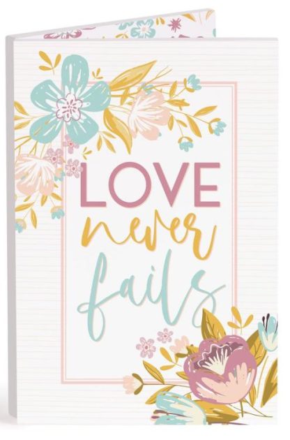 656200597651 Love Never Fails Keepsake Card