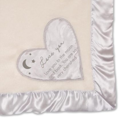 664843195455 Love You To The Moon Royal Plush Comfort Blanket