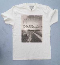 682384961438 Born To Change The World Premium Fitted Tee (T-Shirt)