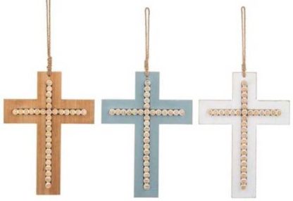 696322576073 Wall Cross Beaded Set Of 6