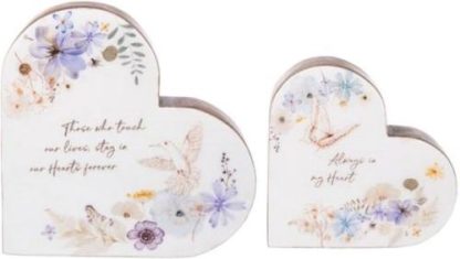 696322588670 Memory Heart Figurine Set Pack Of 2