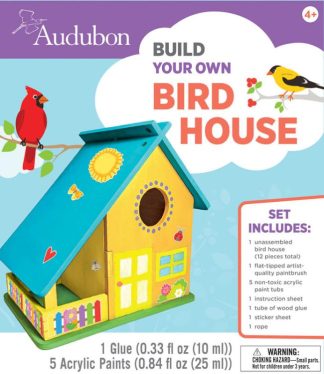 705988222115 Audubon Build Your Own Bird House Paint Kit