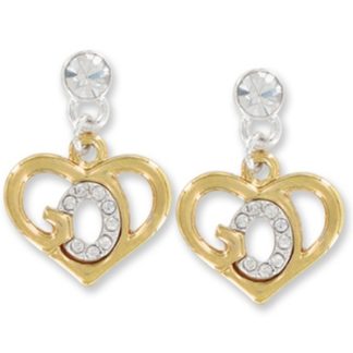 722950247570 Gods Heart 2 Tone (Earring)