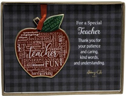 785525304474 Special Teacher Apple Ornament